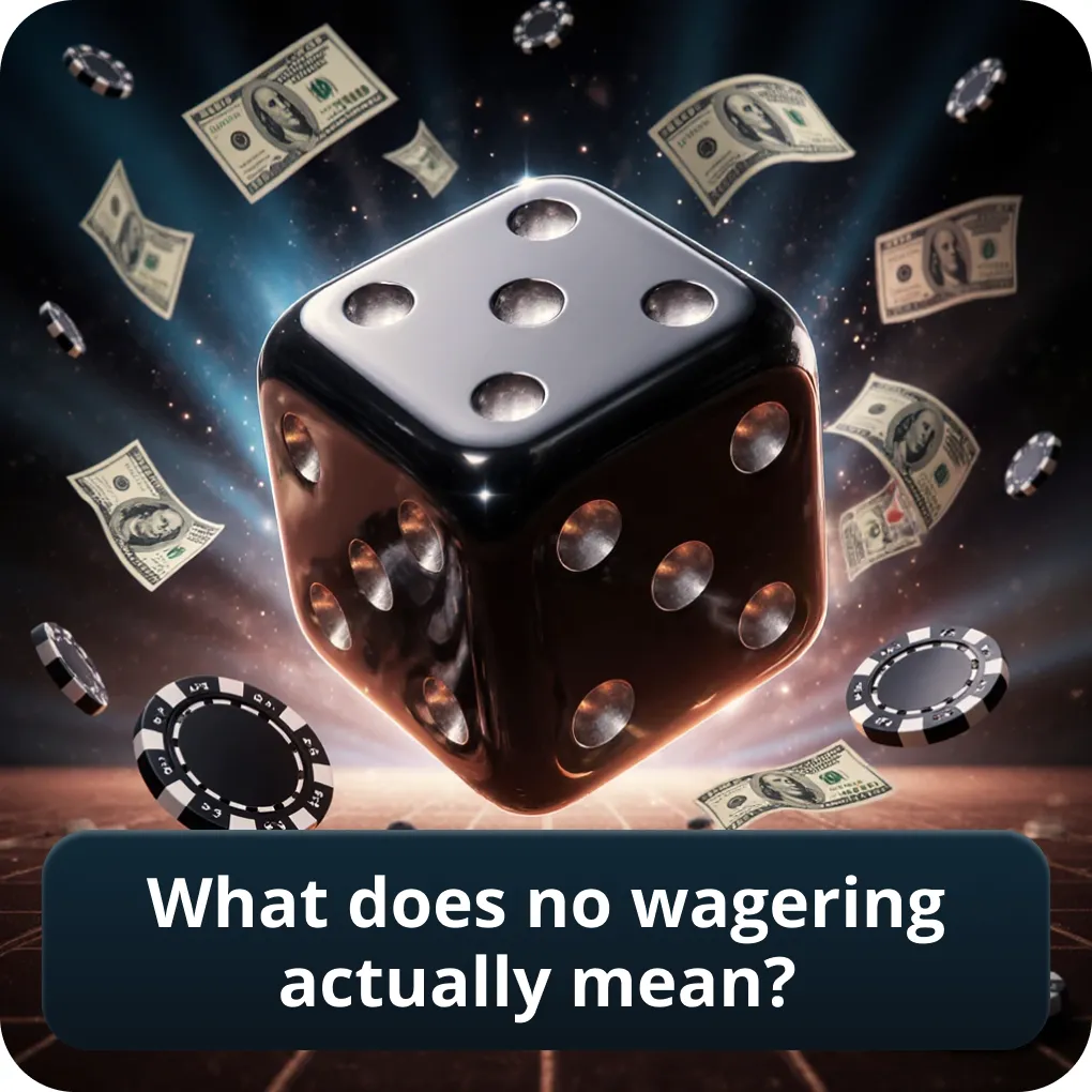 What does no wagering actually mean?