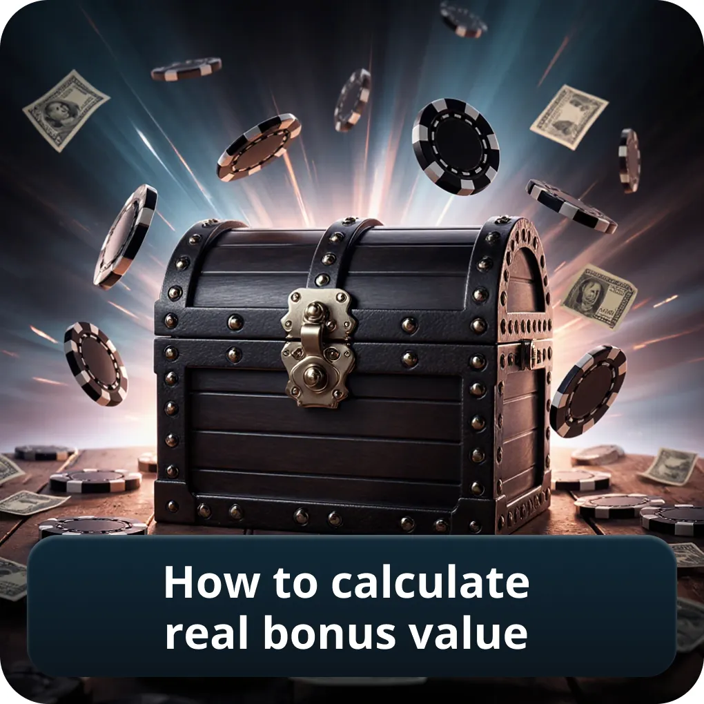 How to calculate real low wagering casino bonus value